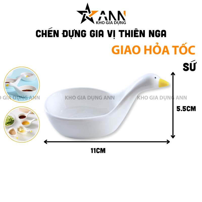 26021_359_20250320115131.png Chén Đựng Gia Vị Thiên Nga - Chén Đựng Nước Chấm Bằng Sứ 11x5.5cm - CDGV01