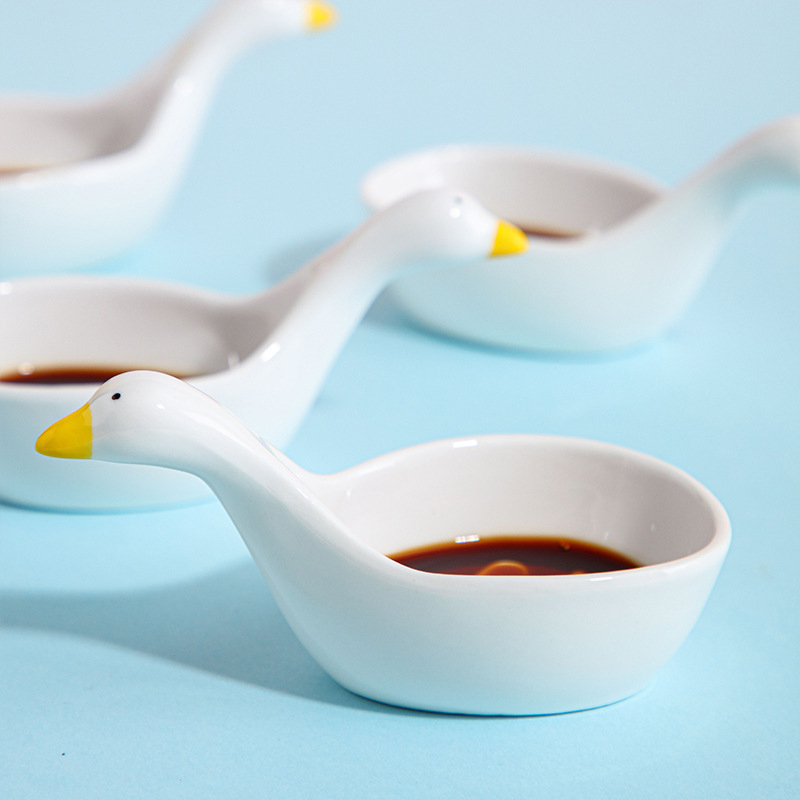 Chén Đựng Gia Vị Thiên Nga - Chén Đựng Nước Chấm Bằng Sứ 11x5.5cm 9 Chén Đựng Gia Vị Thiên Nga - Chén Đựng Nước Chấm Bằng Sứ 11x5.5cm