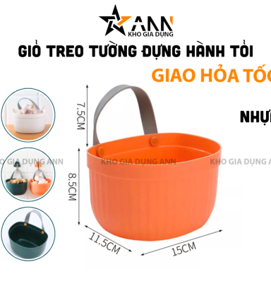 Giỏ Treo Tường Đựng Hành Tỏi Mẫu Mới - Giỏ Treo Tường Đa Năng 15x11,5x8,5 cm - GTTMM01