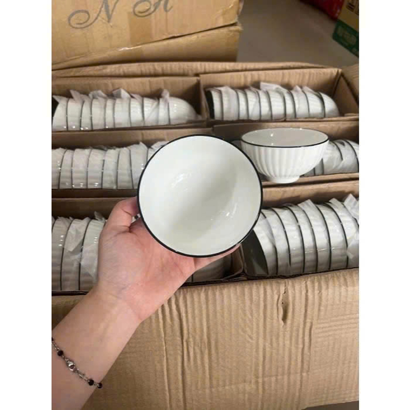 Combo 10 Chén Đựng Gia Vị Viền Đen - Chén Đựng Nước Chấm Bằng Sứ Cao Cấp 8,5x6cm 7 Combo 10 Chén Đựng Gia Vị Viền Đen - Chén Đựng Nước Chấm Bằng Sứ Cao Cấp 8,5x6cm