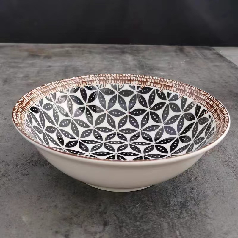 Chuyên sỉ tô Sứ Hình Nón Họa Tiết Vẽ Bằng Tay Cao Cấp 20x20x8cm 13 Chuyên sỉ tô Sứ Hình Nón Họa Tiết Vẽ Bằng Tay Cao Cấp 20x20x8cm