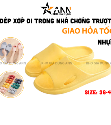 Dép Xốp Đi Trong Văn Phòng Ở Nhà Siêu Nhẹ Dép Chống Trượt Size 38-43 - DDTN01