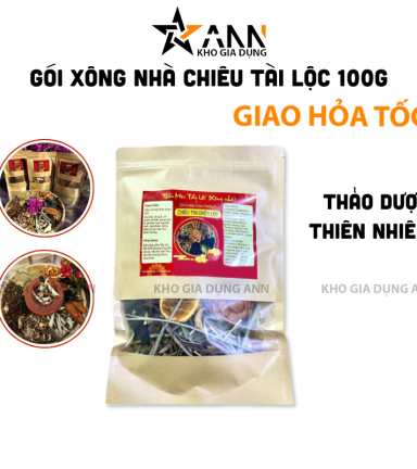 Gói Xông Nhà Giúp Chiêu Tài Lộc Đại Phát Gói 100gr - GXN02