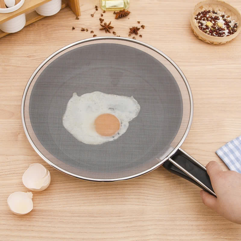 Shop sỉ nắp Đậy Chảo Bằng Lưới Inox Dạng Tròn Tránh Văng Dầu 29cm 3 Shop sỉ nắp Đậy Chảo Bằng Lưới Inox Dạng Tròn Tránh Văng Dầu 29cm