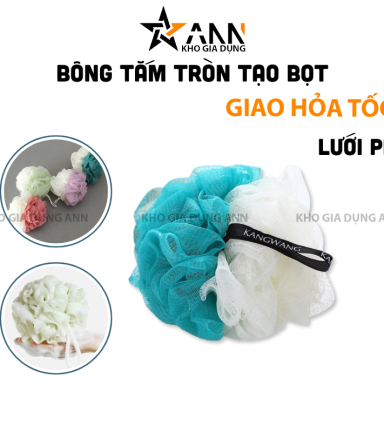 Bông Tắm Tròn Màu Tạo Bọt - BTT2M01