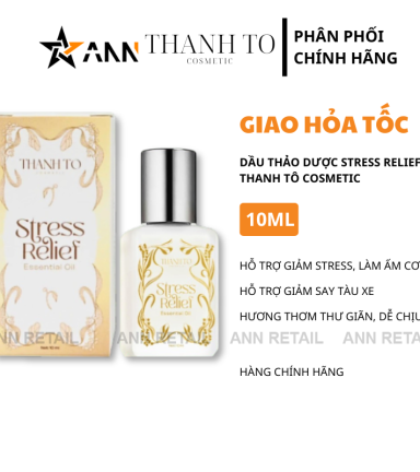 Dầu Gió Thảo Dược Thanh Tô Cosmetic Hỗ Trợ Giảm Stress 10ml - DGTDTT