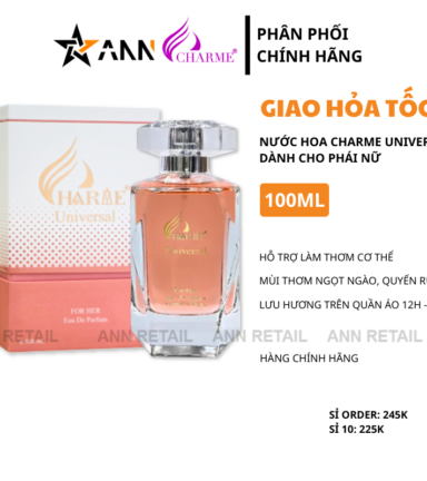 Nước Hoa Charme Universal Dành Cho Nữ 100ml - NHCU100ML