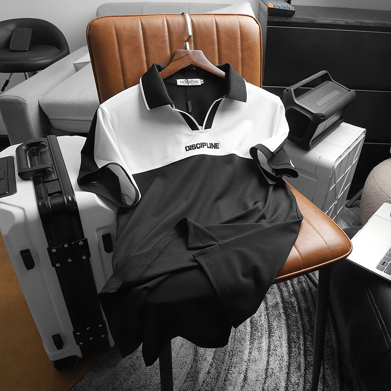 26122_z6353623467422-ca831bfc5327b12b95d4f1d1f2b3e63d_20250228153608-1.jpg Áo Thun Cổ Bẻ Phối Màu Và Thêu Chữ Discipline (Có Size 3XL) - CS246