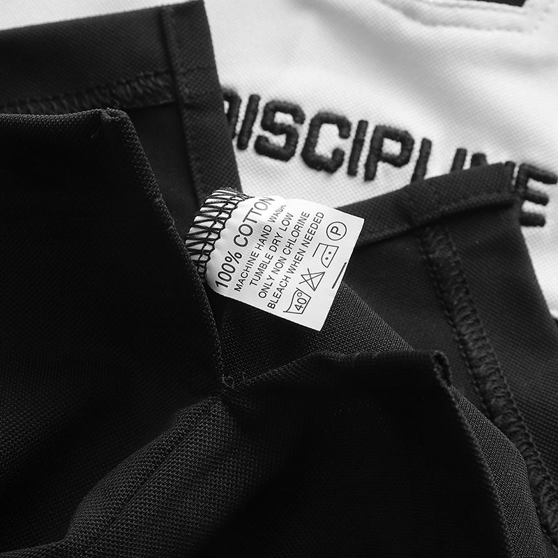 Chuyên sỉ áo Thun Cổ Bẻ Phối Màu Và Thêu Chữ Discipline (Có Size 3XL) 15 Chuyên sỉ áo Thun Cổ Bẻ Phối Màu Và Thêu Chữ Discipline (Có Size 3XL)