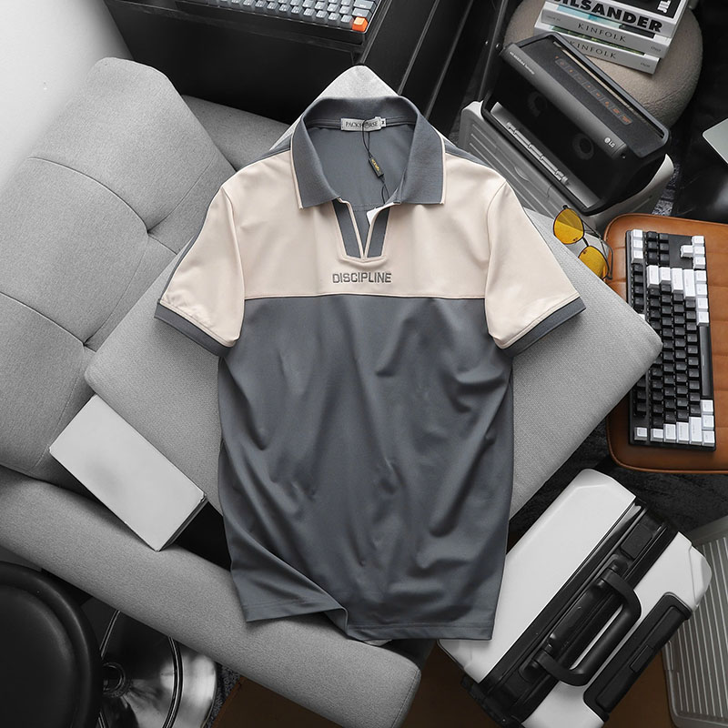 26122_z6353623530523-34a5edebc9f7476728248af8a5a26ef5_20250228153609-1.jpg Áo Thun Cổ Bẻ Phối Màu Và Thêu Chữ Discipline (Có Size 3XL) - CS246