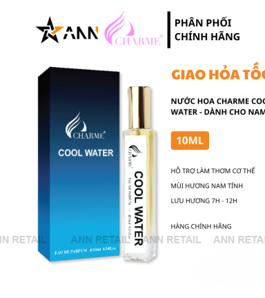 Nước Hoa Nam Charme Cool Water Mini 10ml - NHCCW10ML