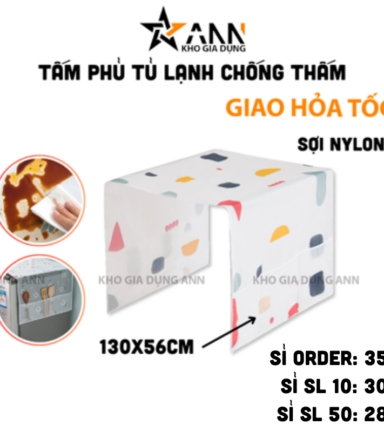 Tấm Phủ Tủ Lạnh Chống Thấm Bền Đẹp 130x56Cm - TPTL01
