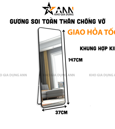 Gương Soi Toàn Thân - Giương Treo Trường Cao Cấp 147x37cm - GSTT01
