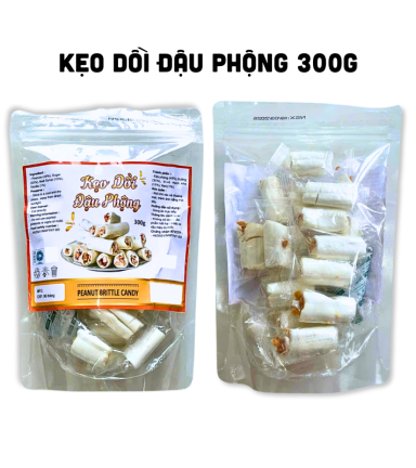 Kẹo Dồi Đậu Phộng Thơm Ngon Túi Zip 300g - KDDPTZ300G
