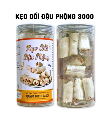 Kẹo Dồi Đậu Phộng Thơm Ngon Hộp 300g - KDDP300G