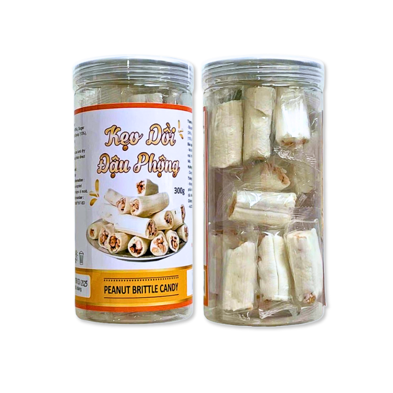 Kẹo Dồi Đậu Phộng Thơm Ngon Hộp 300g 9 Kẹo Dồi Đậu Phộng Thơm Ngon Hộp 300g