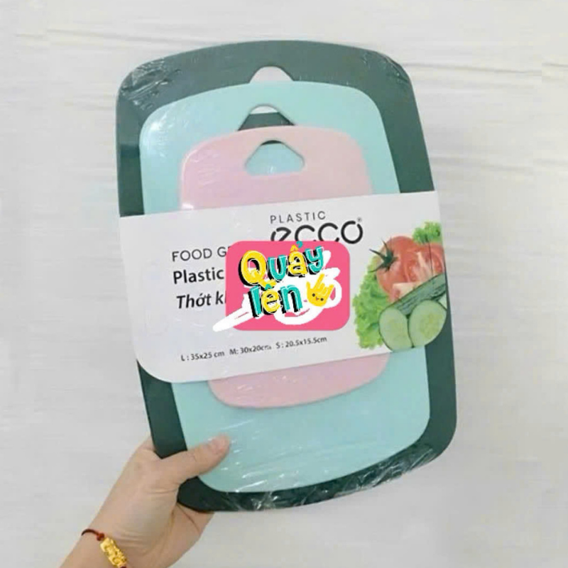 26159_5_20250323115049-1.png Set 3 Thớt Kháng Khuẩn Nhựa PP Chống Ẩm Mốc 35x25cm - 30x20cm -20x15cm - S3TKK01
