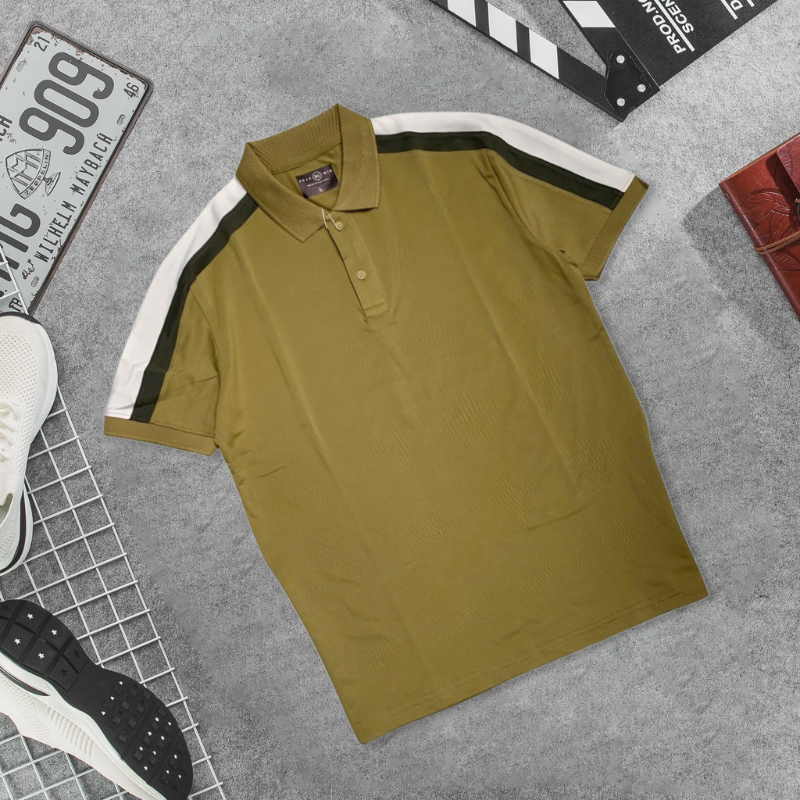 26168_25_20250325170316-1.png Áo Thun Nam Cổ Bẻ Phối Sọc Tay Áo (Có Size 3XL) - CS248