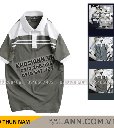 Áo Thun Cổ Bẻ Phối 2 Sọc Trước Ngực Độc Đáo Cao Cấp (Có Size 3XL) - CS252