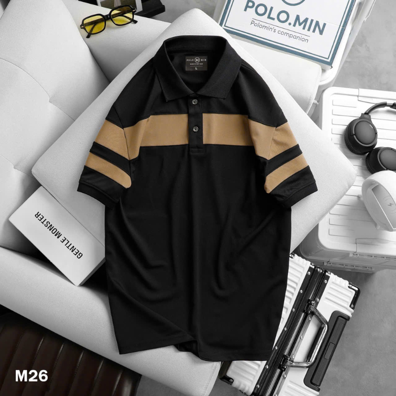 26174_97_20250325191445-1.png Áo Thun Nam Có Cổ Phối Sọc Độc Đáo (Có Size 3XL) - CS255