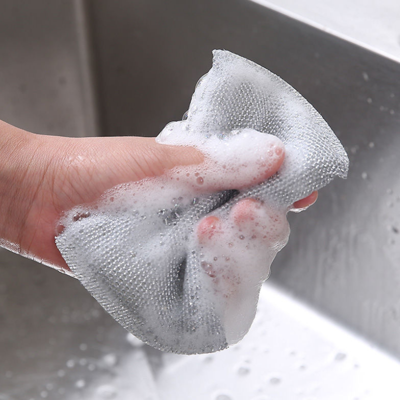 26175_9_20250329120846-1.png Set 4 Miếng Cọ Rửa Chén Bát Đĩa Đũa Cọ Xoong Nồi Tạo Bọt Đa Năng 10x8cm - MCRBDX02