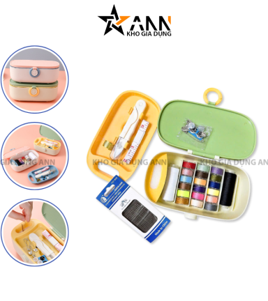 Bộ Kim Chỉ May Vá Đa Năng - Hộp Kim Chỉ Khâu 38 Món Kèm Hộp Đựng Thông Minh - HKC38