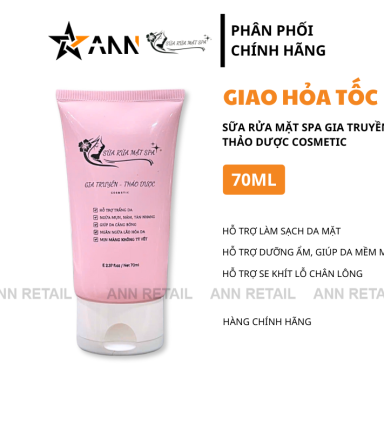 Combo 2 Chai Sữa Rửa Mặt Spa Gia Truyền Thảo Dược Cosmetic Cao Cấp 70ml - SRMSGTTD
