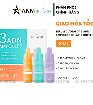 Serum Dưỡng Da 3 Adn Ampoules Dr.lacir Hộp 3 chai - 8938528007572