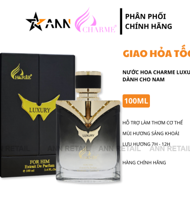 Nước Hoa Charme Luxury Mùi Nam Phiên Bản Mới Hộp Cứng 100ml - NHCL100ML