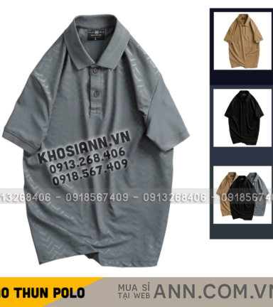 Áo Thun Nam Cổ Bẻ In Họa Tiết Cao Cấp (Có Size 3XL) - CS265