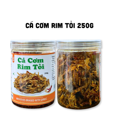 Cá Cơm Rim Tỏi Thơm Ngon 250g Hộp - CCRT250G