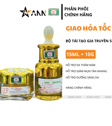 Combo Tái Tạo Gia Truyền Spa Kem Face 10g & Serum 15ml Hỗ Trợ Da Thâm Nám Tàn Nhang - CTTGTS