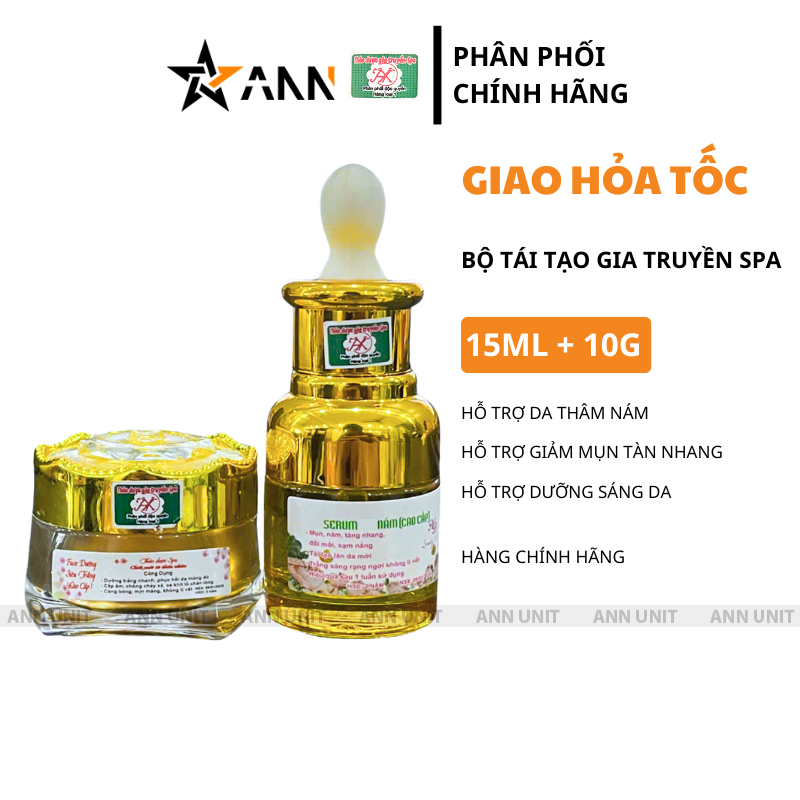 26252_9_20250414175644.png Combo Tái Tạo Gia Truyền Spa Kem Face 10g & Serum 15ml Hỗ Trợ Da Thâm Nám Tàn Nhang - CTTGTS