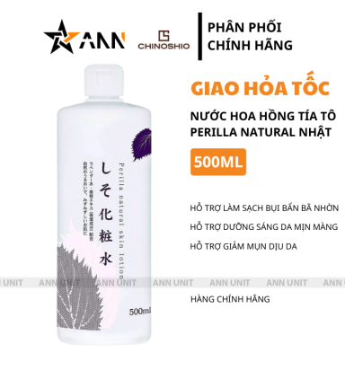 Nước Tẩy Trang Hoa Hồng Tí Tô Chinoshio Nhật 500ml Cao Cấp - Hỗ Trợ Làm Sạch Bụi Bẩn Bãn Nhờn Dịu Nhẹ - 4571243111021