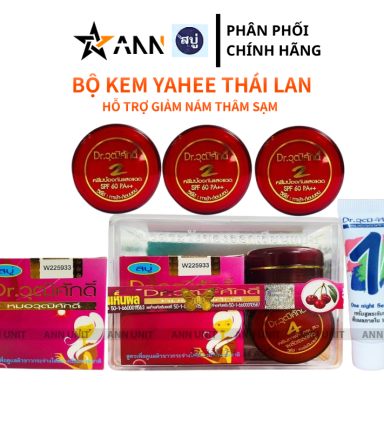 Bộ Kem Yanhee Thái Lan Đỏ 5 Món Chính Hãng - Hỗ Trợ Da Thâm Nám Sạm - BKYTLD