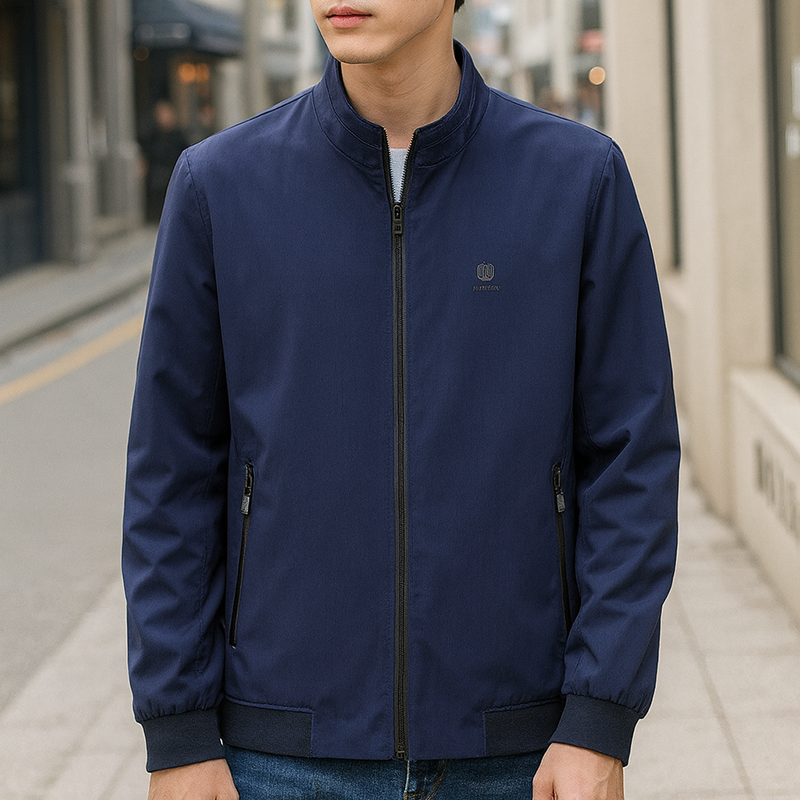 Áo Khoác Dù Nam Cổ Trụ Trong Lót Dù Sọc Có Túi Trong Cao Cấp 7 Áo Khoác Dù Nam Cổ Trụ Trong Lót Dù Sọc Có Túi Trong Cao Cấp