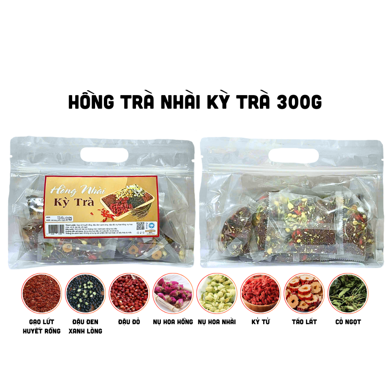 Nguồn hàng sỉ trà Hồng Nhài 300g Túi Zip 10 Gói 1 Nguồn hàng sỉ trà Hồng Nhài 300g Túi Zip 10 Gói