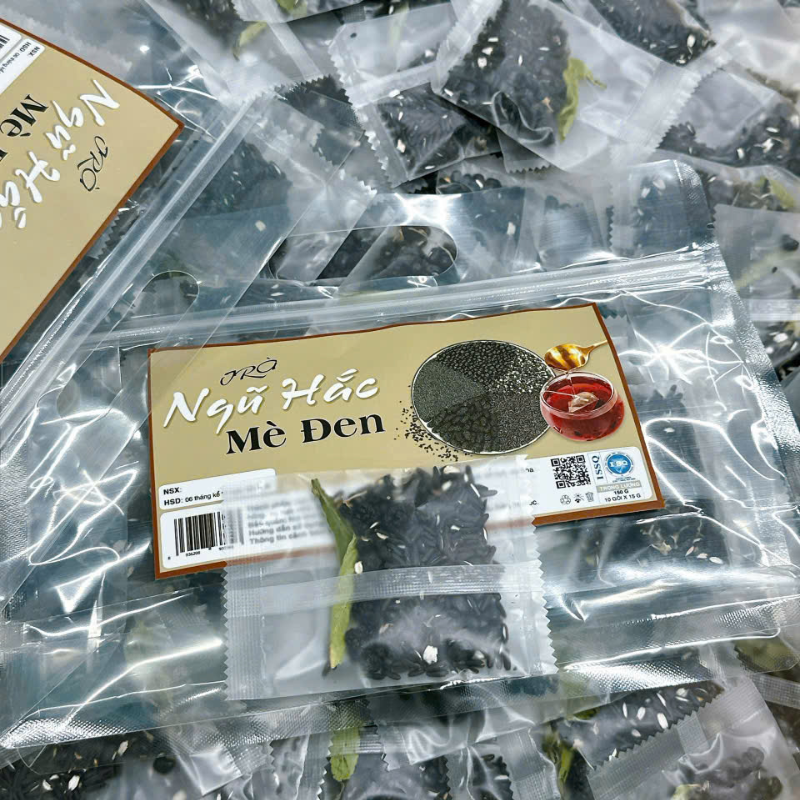Trà Ngũ Hắc Mè Đen Túi Zip 150g 10 Gói 2 Trà Ngũ Hắc Mè Đen Túi Zip 150g 10 Gói