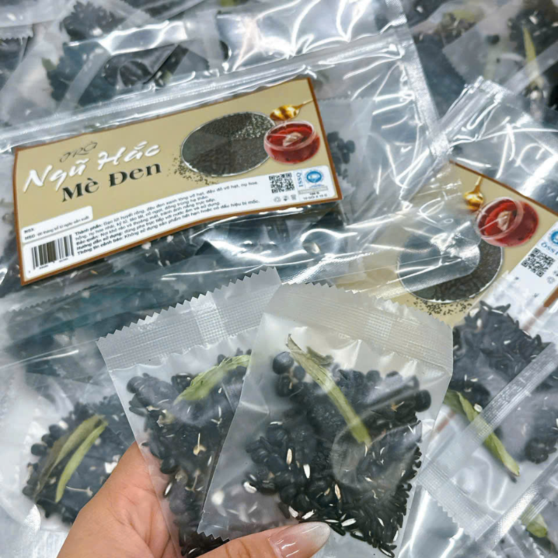 Trà Ngũ Hắc Mè Đen Túi Zip 150g 10 Gói 4 Trà Ngũ Hắc Mè Đen Túi Zip 150g 10 Gói