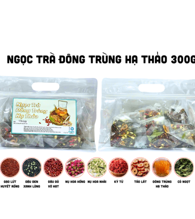 Trà Đông Trùng Hạ Thảo 300g Túi Zip 10 Gói - NTDTHTTZ300G