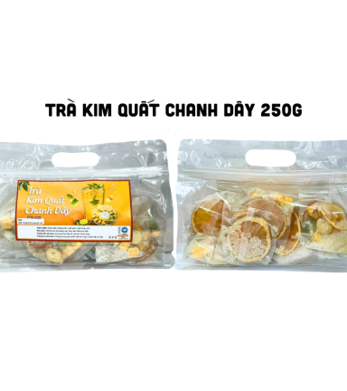 Trà Kim Quất Chanh Dây Túi Zip 250g - Túi 10 Gói - TKQCDTZ250G