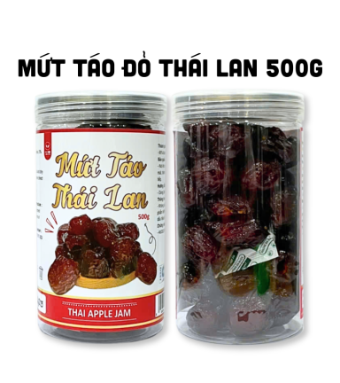 Mứt Táo Thái Lan Thơm Ngon Hộp 500g - MTTLH500G