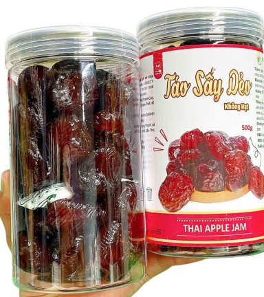 Táo Sấy Dẻo Không Hạt Thơm Ngon Hộp 500g - MTTLH500G