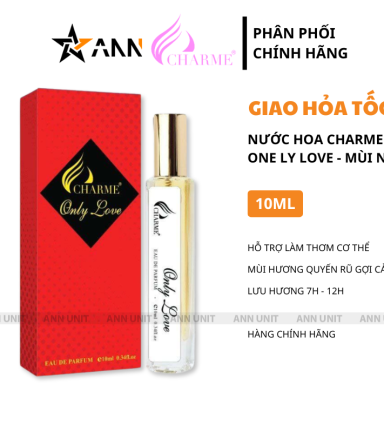 Nước Hoa Nữ Charne Only Love 10ml - Hương Thơm Quyến Rũ Gợi Cảm - 8936194693921