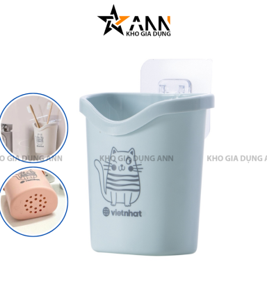 Cốc Dán Tường Đển Bàn Chải Đánh Răng Hokori Việt Nhật - CDBCDR3