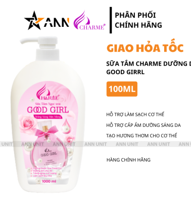 Sữa Tắm Charme Ngọc Trai Good Girl Hỗ Trợ Dưỡng Sáng Da Mịn Màng 1000ml - 8936194699077