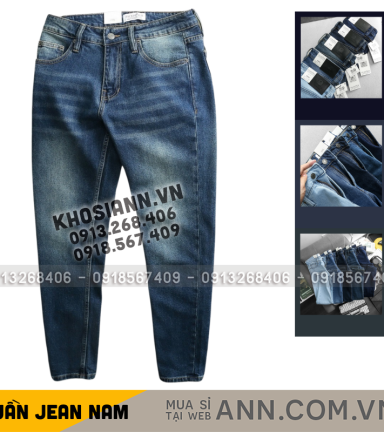 ANN SHOP 56 Quần Jeans Dài Nam Rurumen - Quần Jean Nam Cao Cấp Big Size - QB440