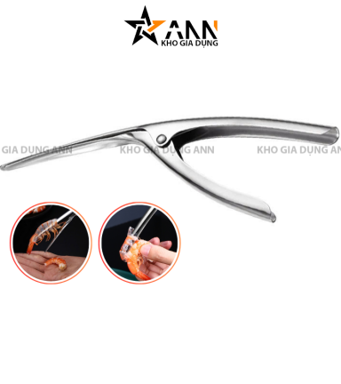 Dụng Cụ Bó Vỏ Tôm - Dụng Cụ Tách Vỏ Tôm Inox 21x6,5cm - DCBVT01