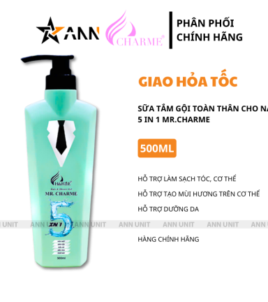Sữa Tắm Gội Toàn Thân Mr Charme 5 In 1 Cho Nam 500ml - STGMRCHARME