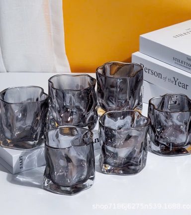 Bộ 6 Cốc Thuỷ Tinh Gợn Sóng - B6CTT